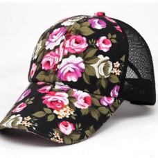 Fashion Mujer Embroidery Cotton Baseball Cap Girls Snapback Hip Hop Flat Hat UA  eb-53733017